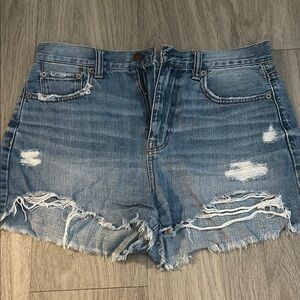 Distressed Denim Women Shorts